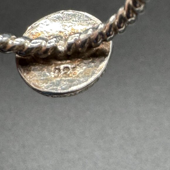 Artisan made Ring 925 Silver and Green Idocrase Round Stone size 6.5 - Picture 8 of 8